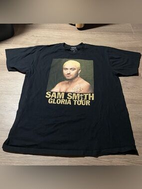 Sam Smith Gloria Tour Black Graphic T-Shirt Size Large Unisex Merch Concert